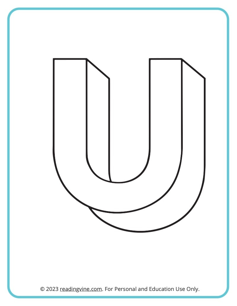 Letter U Worksheets For Preschool Free Printable