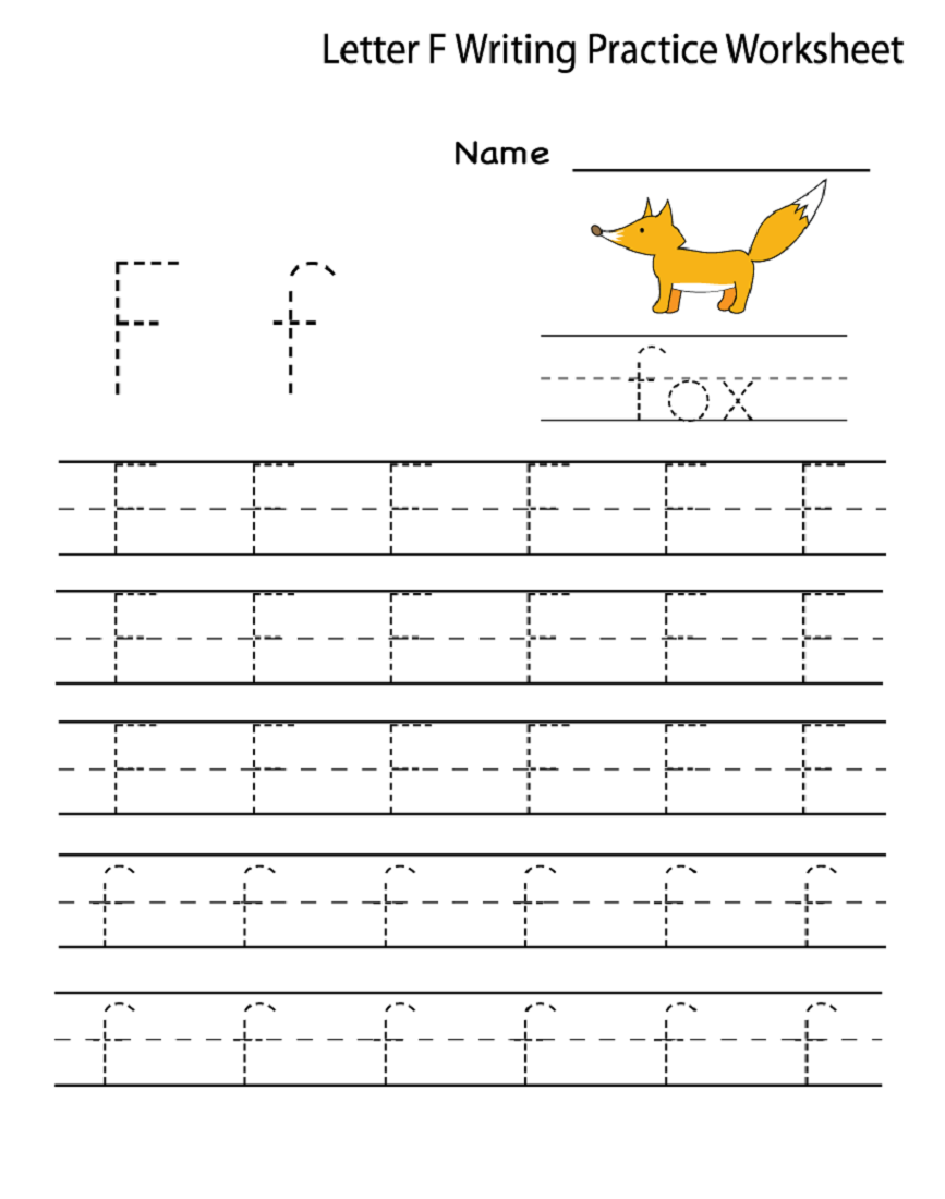 letter f worksheets for kindergarten