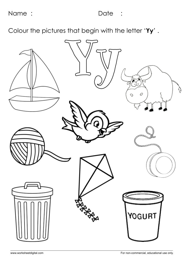 worksheet for kindergarten letter d