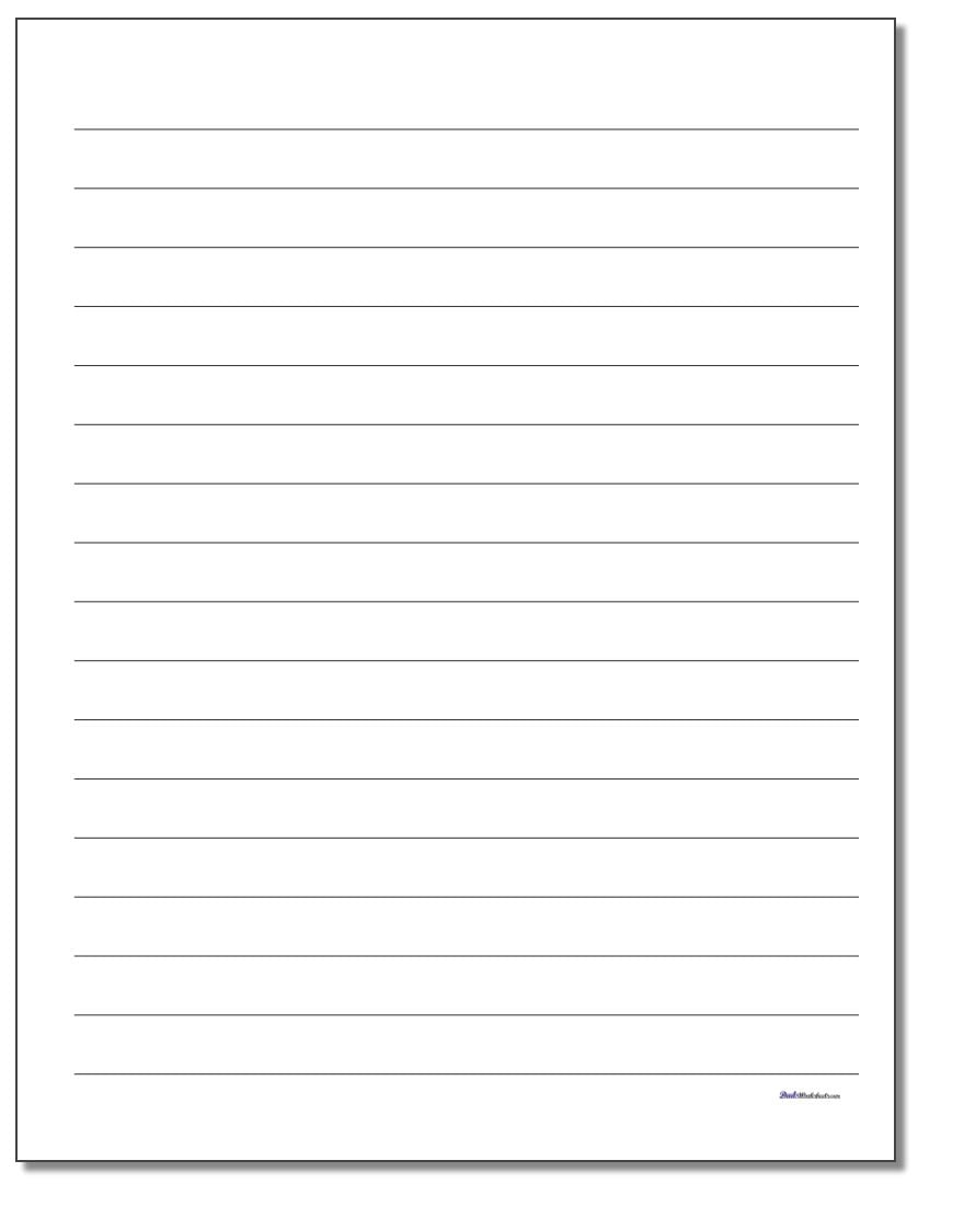 Lined Paper Free Template Lined Paper Printable