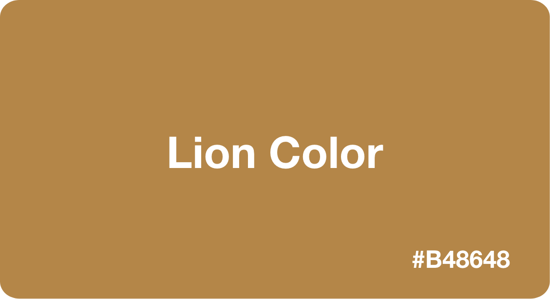 Lion Color HEX Code b48648