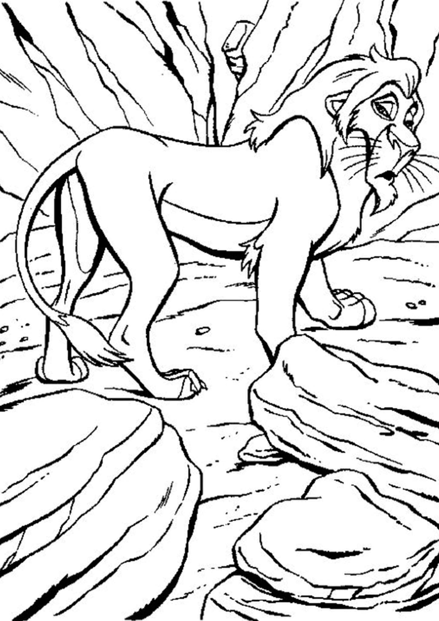lion colouring pictures to print