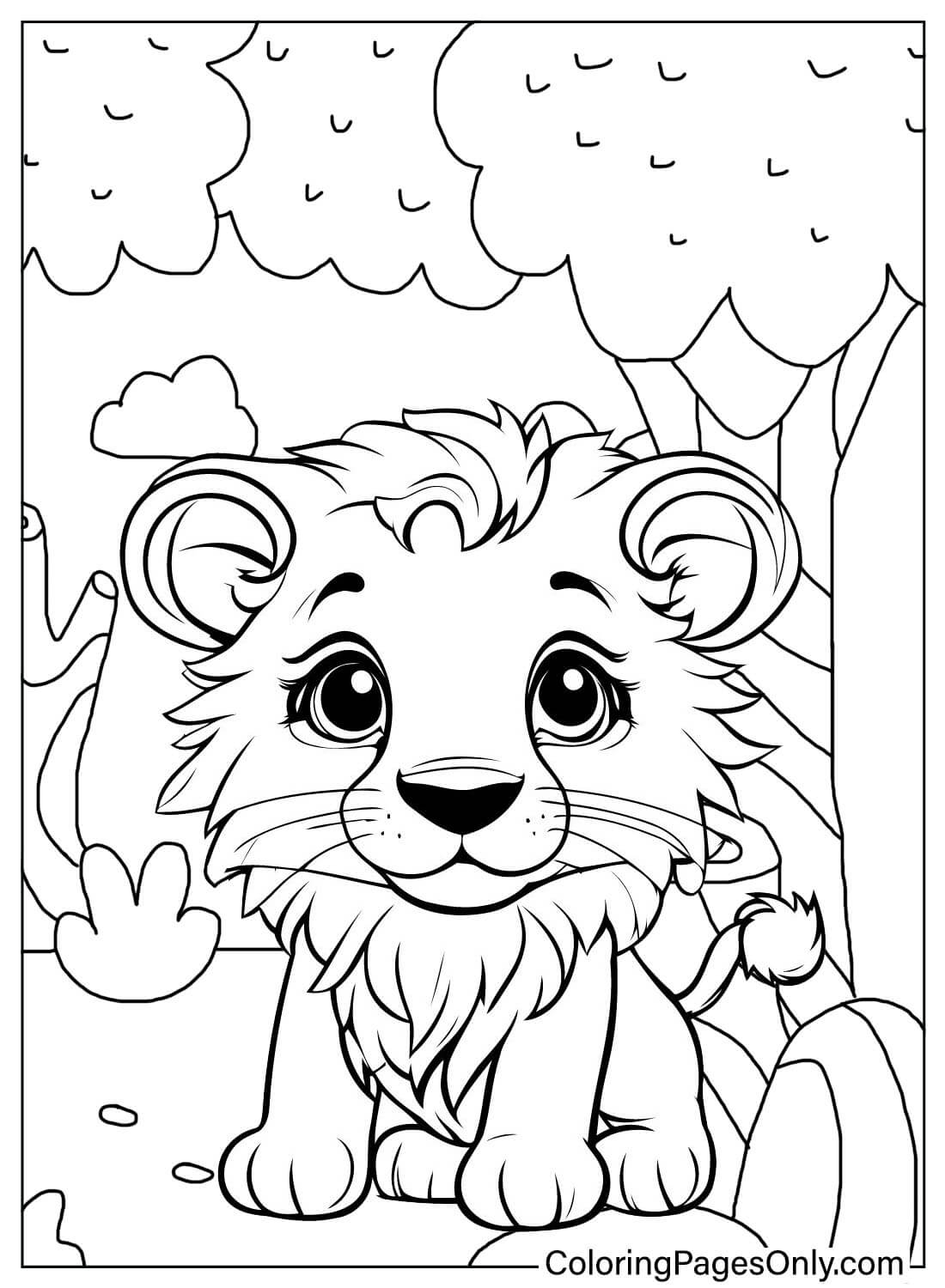 Lion Printable Coloring Page Free Printable Coloring Pages
