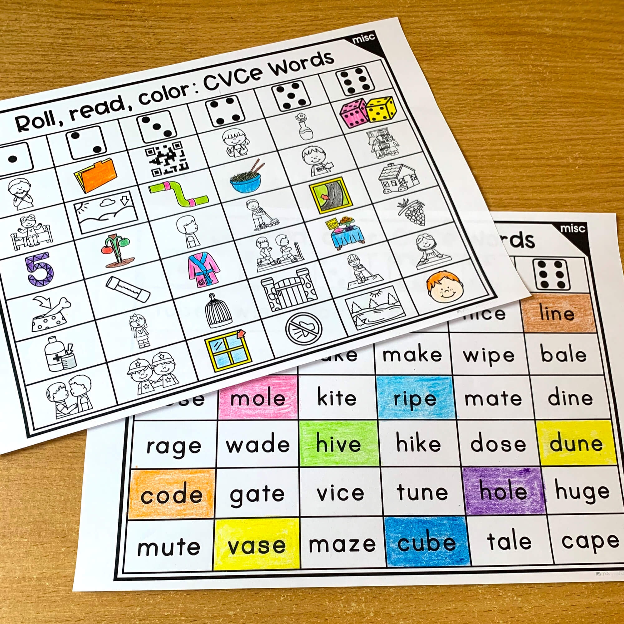 Long Vowel CVCE Worksheets And Google Slides Kindergarten First 