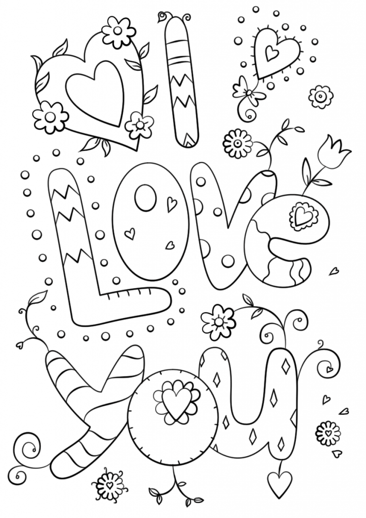 i love you coloring pages pdf