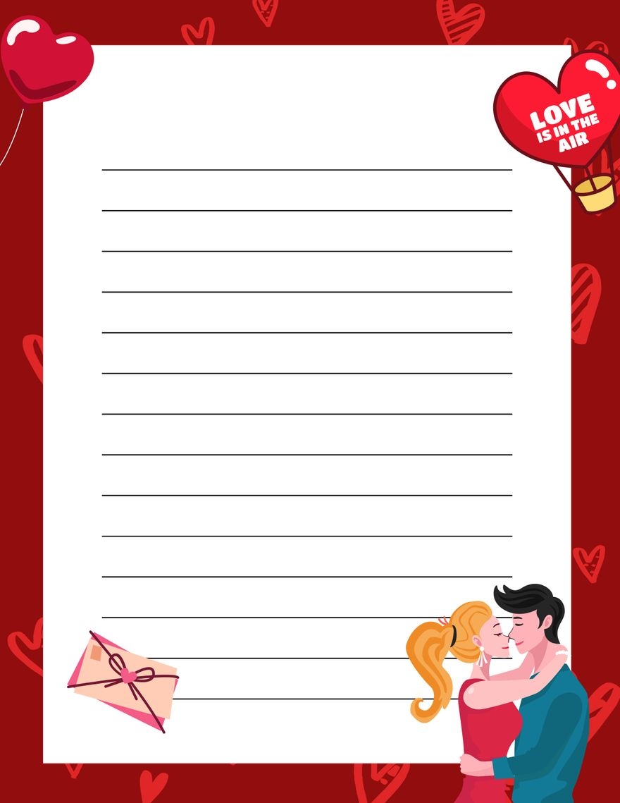 Love Letter Paper In JPEG PDF PSD Illustrator Word Google Docs 
