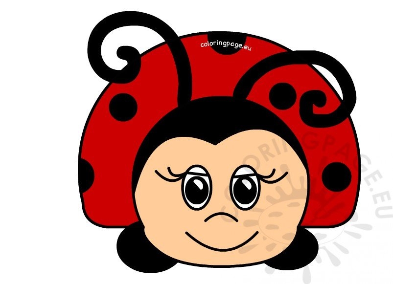 Lovely Ladybugs Large Printable Coloring Page