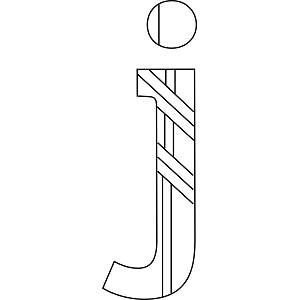 Lowercase J Coloring Page
