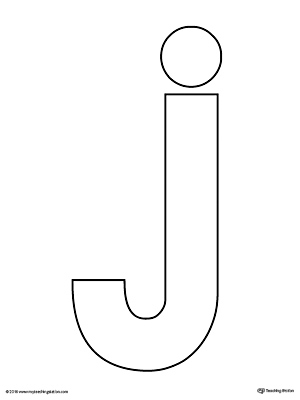 Lowercase Letter J Template Printable MyTeachingStation