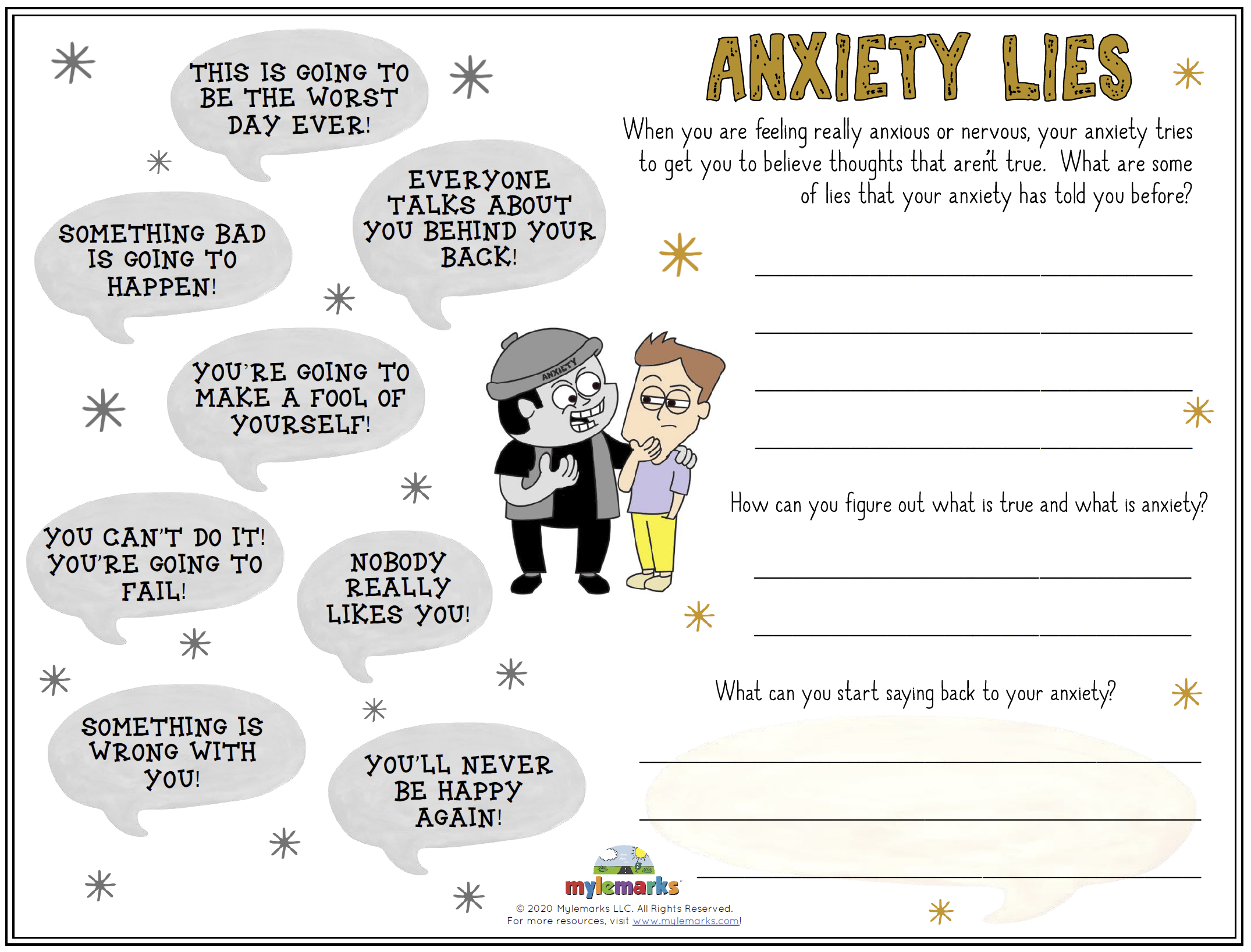 Lying Worksheets For Kids