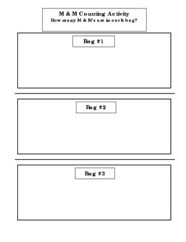 M M 39 s Math Activities By The Mad Professor 39 s Teaching Resources