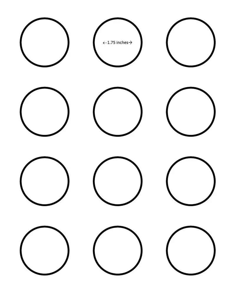 macaron template for cookie sheet