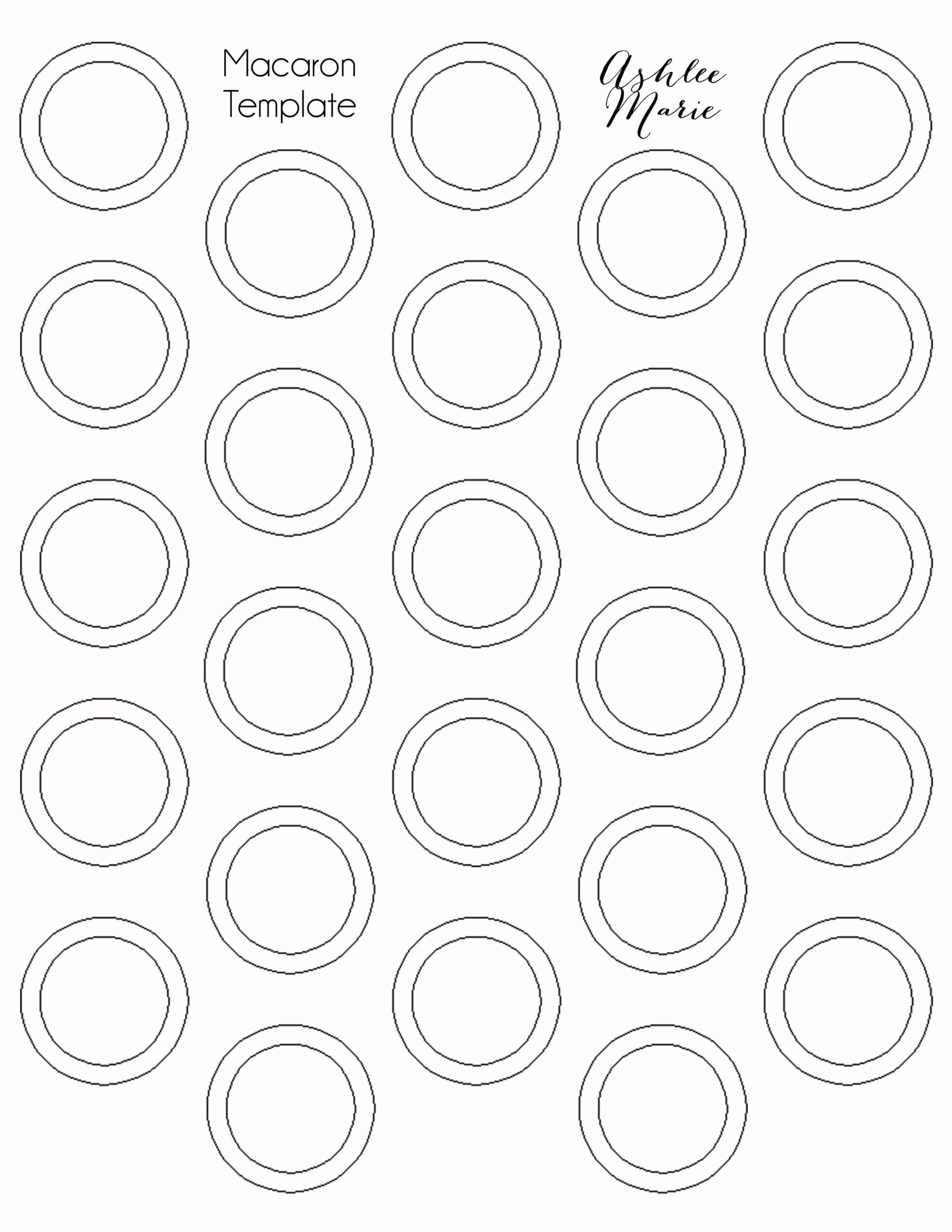 Macaron Template Pdf