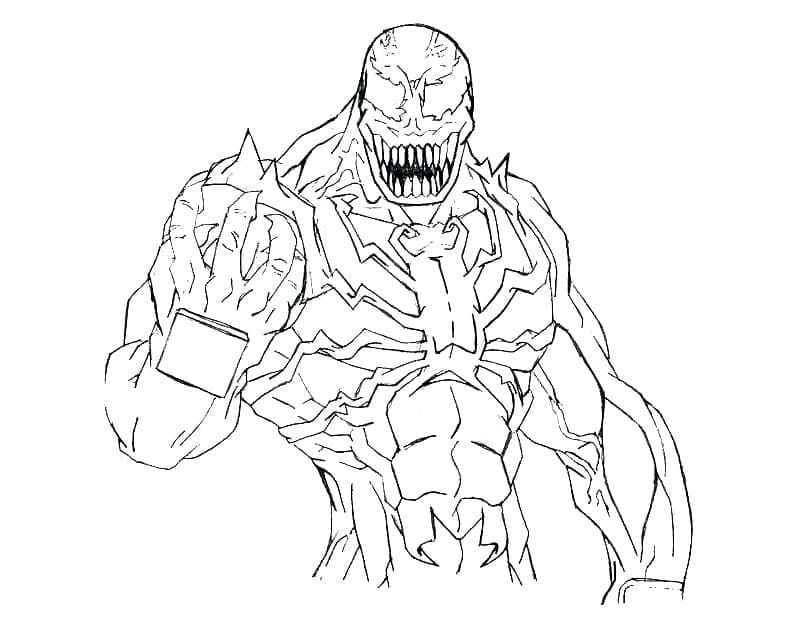 Mad Venom Coloring Page Free Printable Coloring Pages For Kids