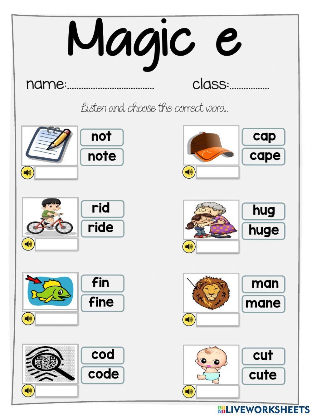 Magic E Activities Playdough To Plato Worksheets Library