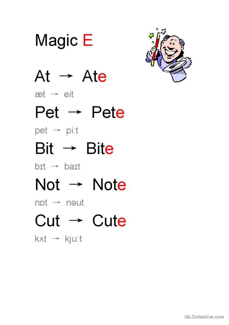 Magic E Worksheets Grade 2 Free Printable Worksheets Printable Template