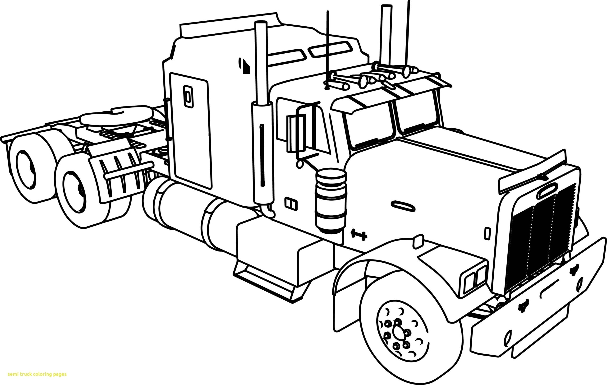 coloring page truck