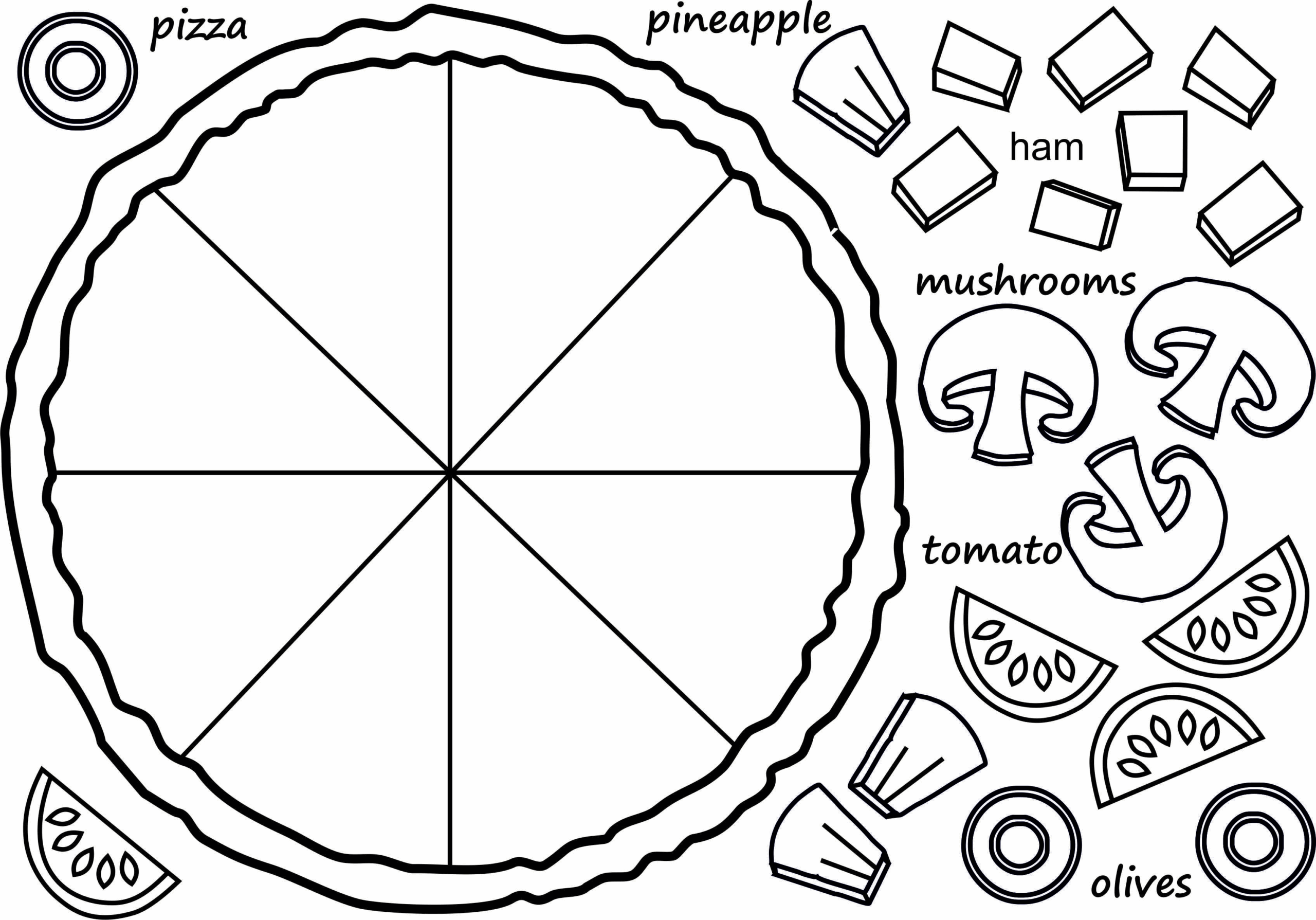 design your own pizza worksheet