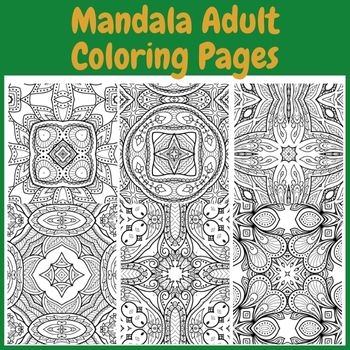 Mandala Adult Coloring Pages Made By Teachers