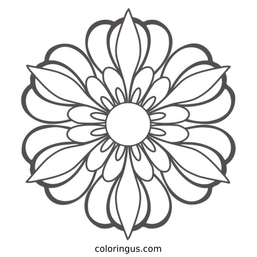 coloring page mandala