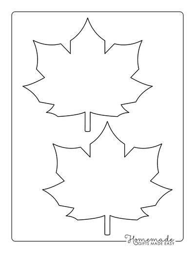 free leaf template printable