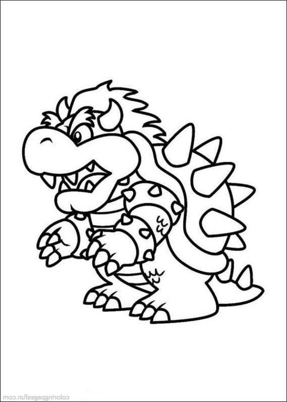 Mario Brothers Colouring Pages