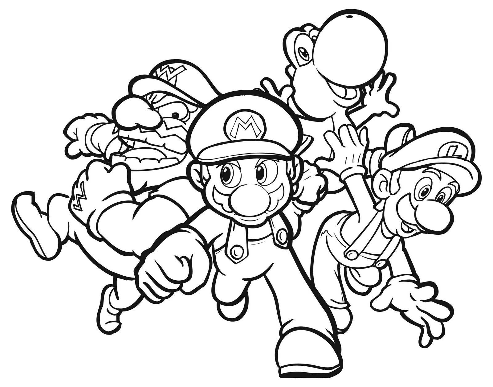 Mario coloring pictures printable
