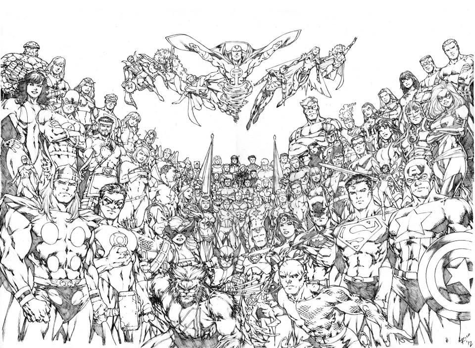 Marvel Vs Dc Coloring Pages Kidsworksheetfun