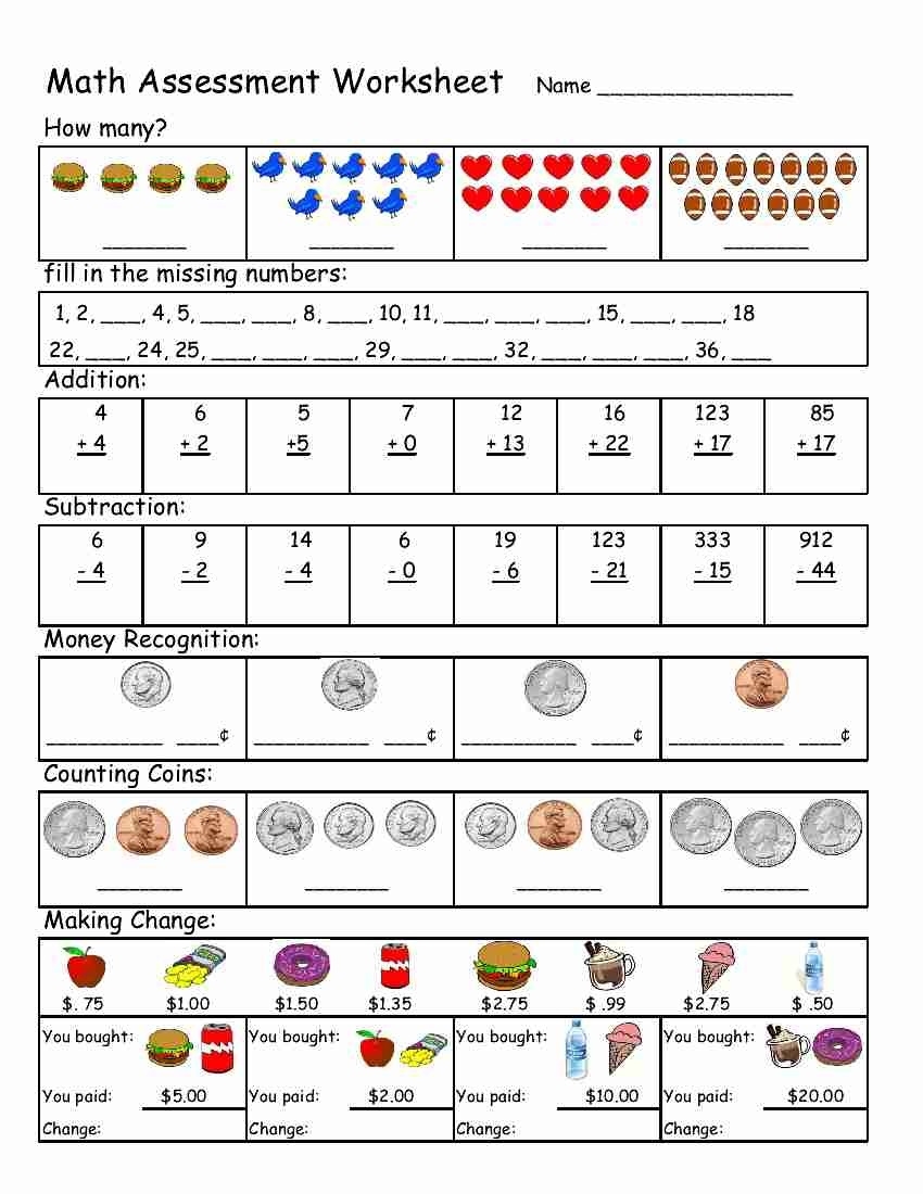 free math worksheets for students