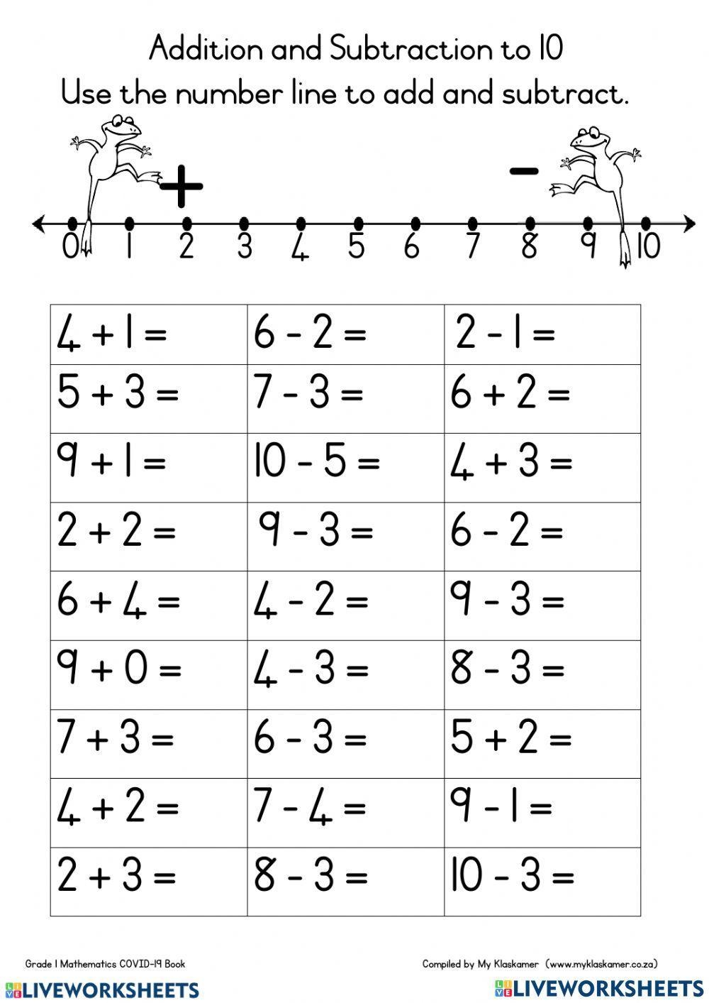 Maths Worksheet Exercise For 5 To 7 Yrs Live Worksheets Worksheets