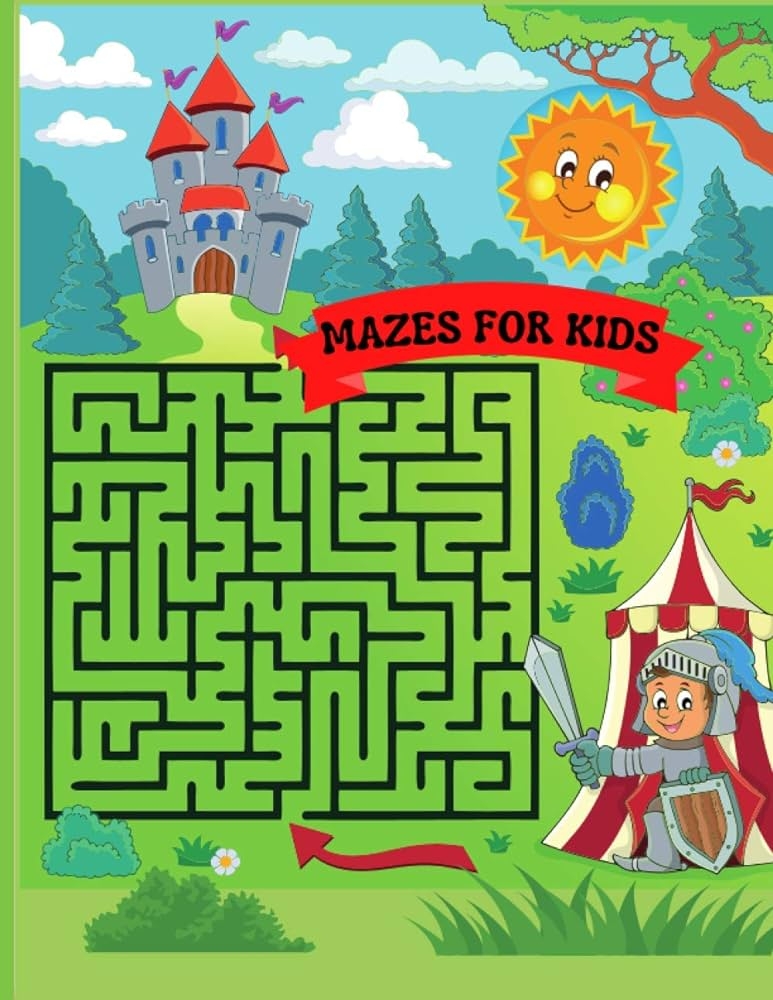 Mazes For Kids Maze Activity Book 96 Fun First Mazes For Kids 4 6 6 