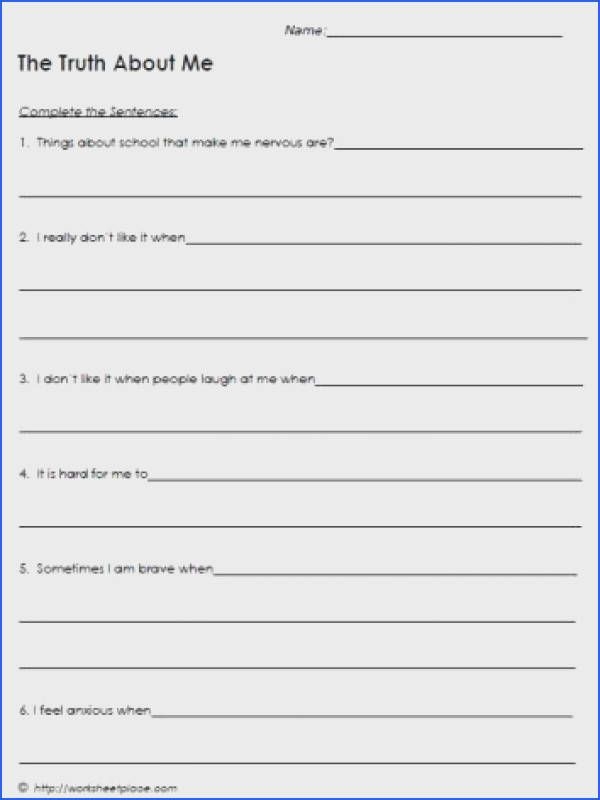 Mental Health Activities Worksheets Pdf Thekidsworksheet
