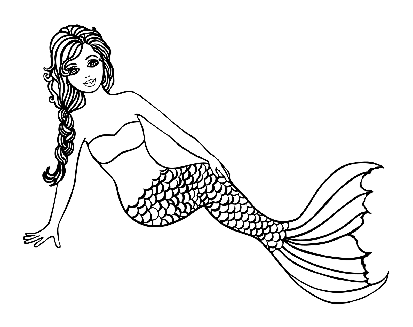 free coloring pages mermaids