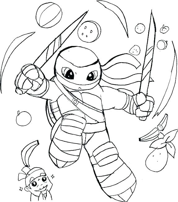 Ninja Turtle coloring page printable
