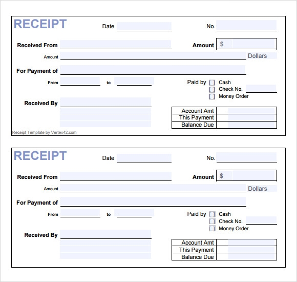 Microsoft Word Receipt Template Free Download Maztechnologies