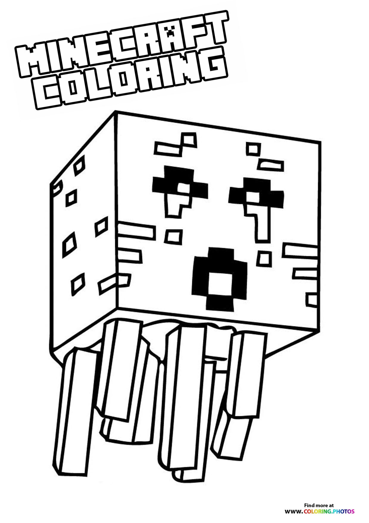 coloring pages free online Minecraft