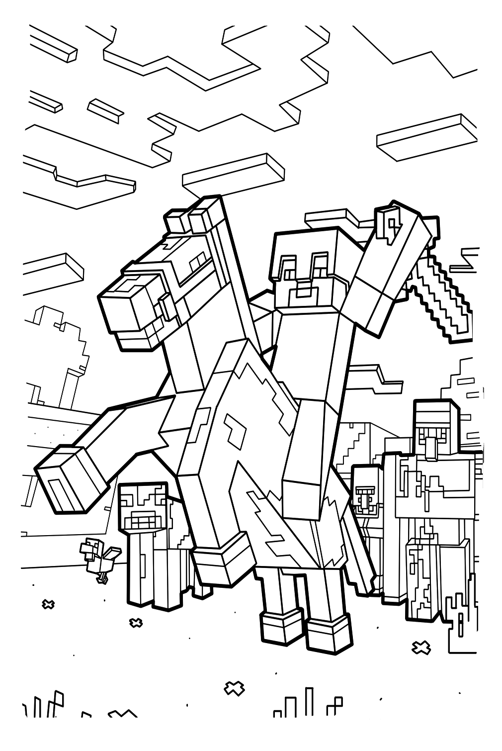 Minecraft Coloring Pages Free Printable Coloring Pages