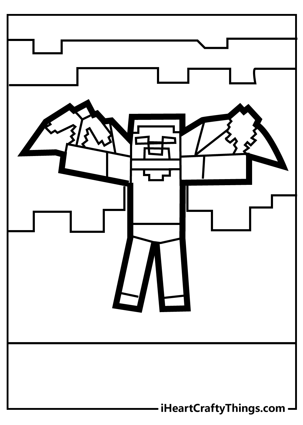 free colouring sheets Minecraft
