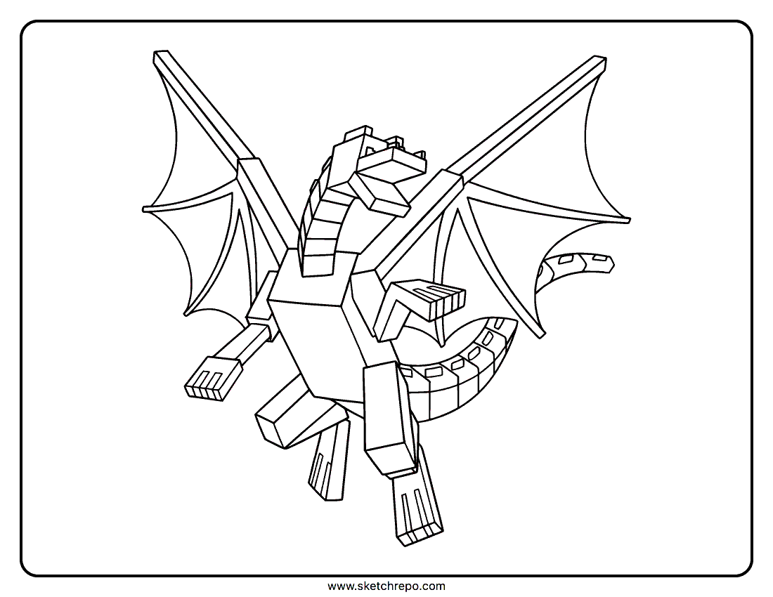 Minecraft Creeper Coloring Page Sketch Repo