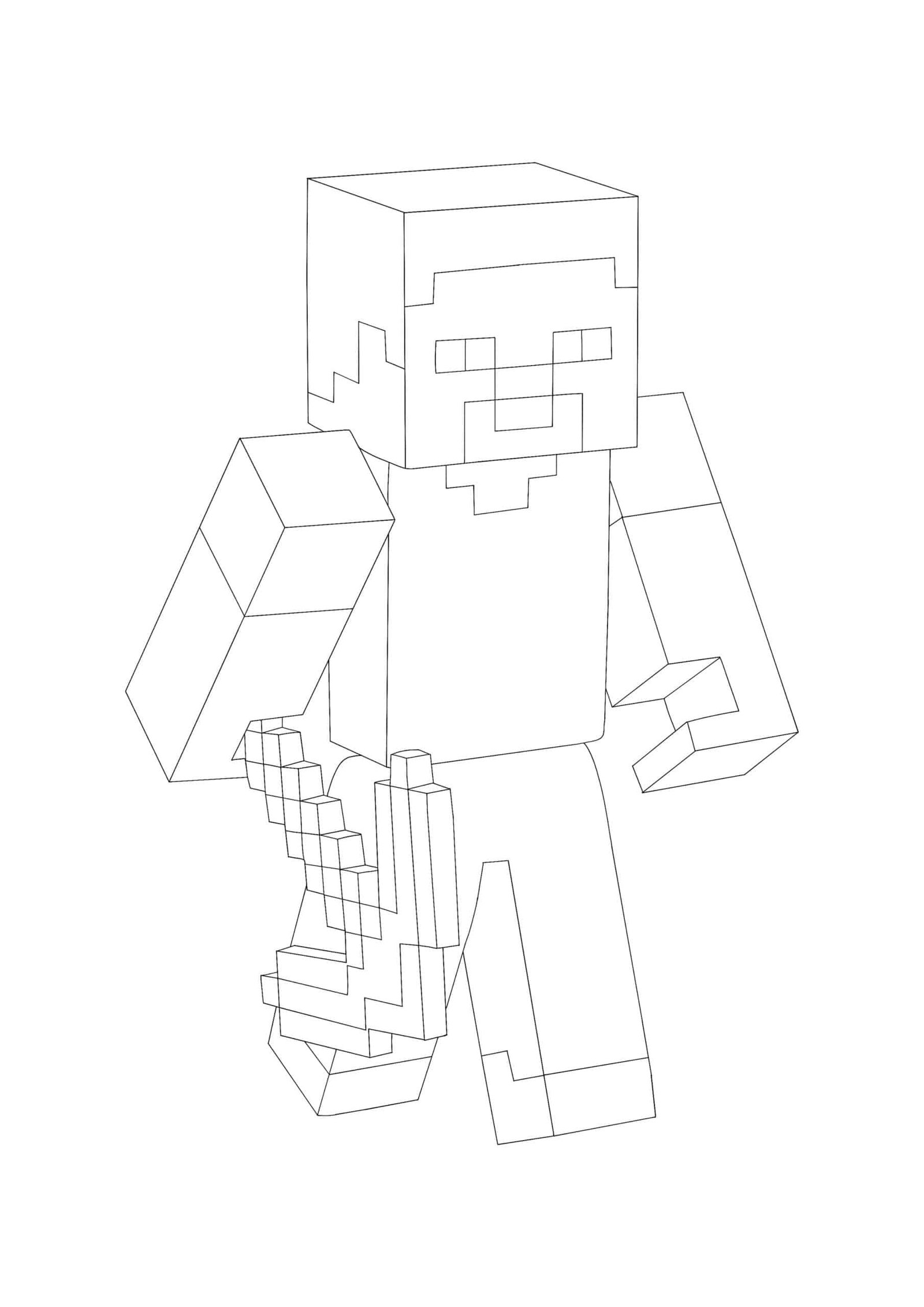 Minecraft Steve Coloring Pages 2 Free Coloring Sheets 2021 
