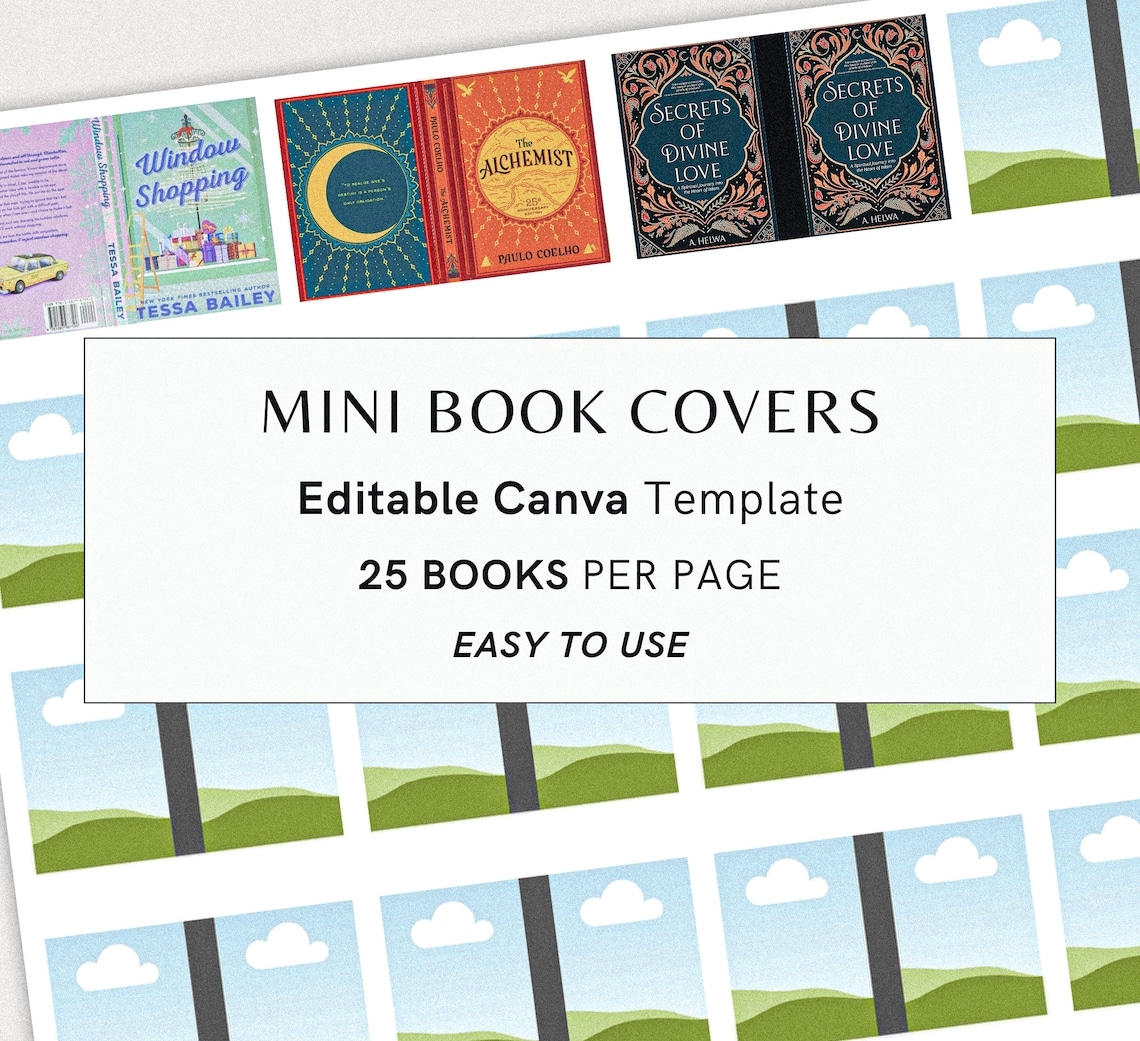 editable mini book template