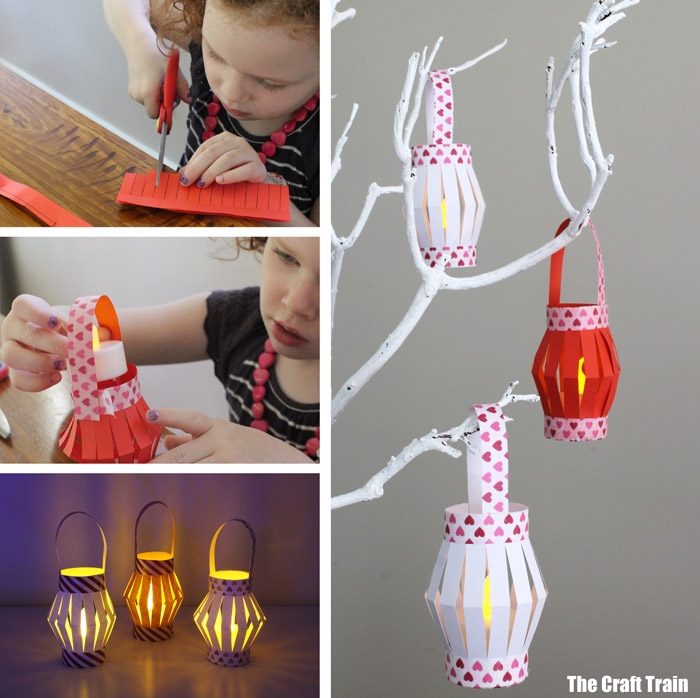 miniature paper lanterns template