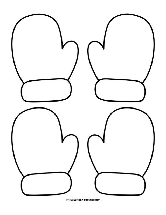 mitten printable template