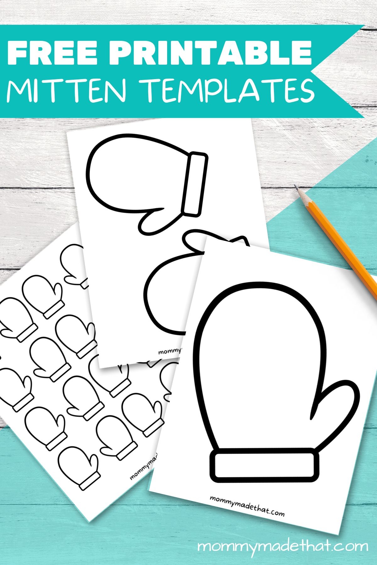 mitten images to print