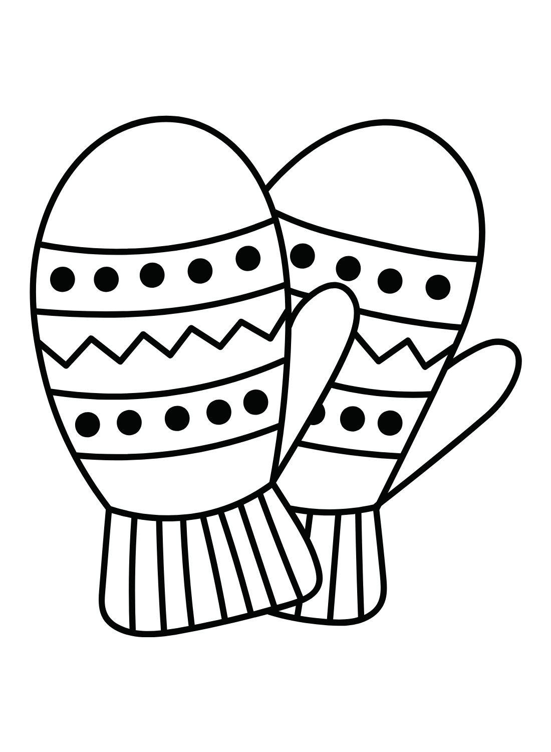 Mittens Winter Coloring Page Free Printable Coloring Pages