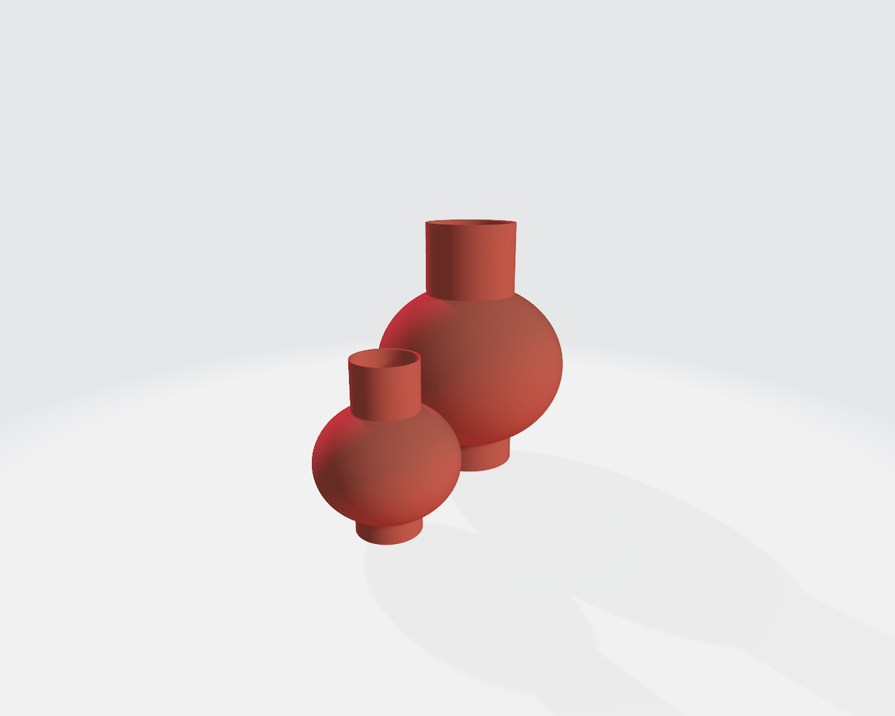 4 shaped vases printable