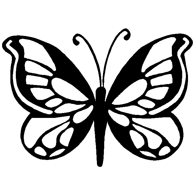 Monarch Butterfly Stencil ClipArt Best