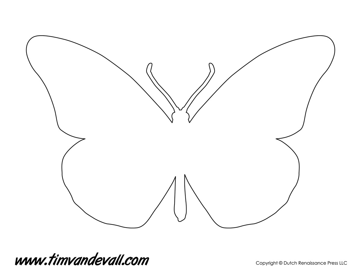 Monarch Butterfly Stencil