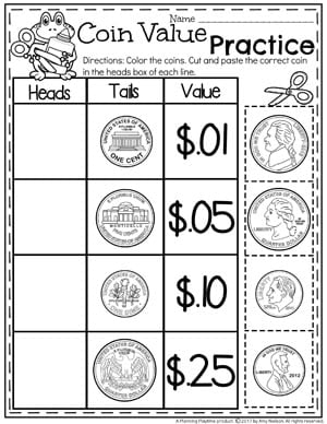 Money Worksheets Planning Playtime Worksheets Library