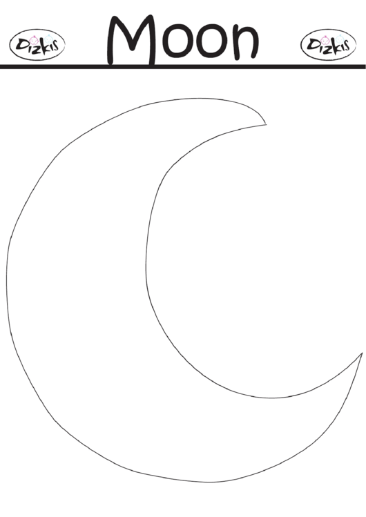 moon printable template